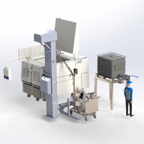 3d Tekening Doseerunit Voedingsindustrie